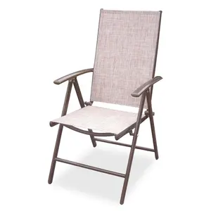 Chaise de jardin inclinable en Aluminium et Aluminium, décor d'extérieur, bistrot, Patio, café, offre spéciale, 7 positions