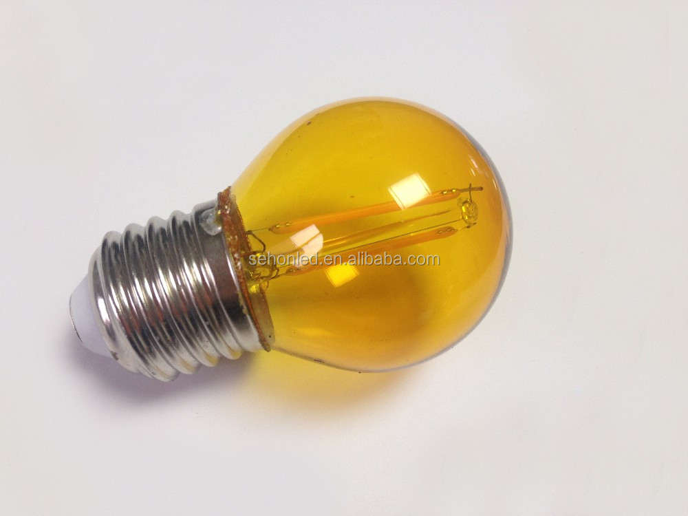 MZYOYO Bombillas LED De Bayoneta B22 De Colores, 1 W, G45, Bombillas LED De Colores, Bombilla De Bola De Golf, Luz Nocturna, Naranja, Rojo, Verde, Azul, Amarillo, 10 Unidades, Clase Energética G