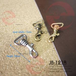 ตะขอเกี่ยวกระเป๋า MING KEE METAL ขนาด 15 มม. ปราศจากสารตะกั่วและนิกเกิล ได้รับการรับรองมาตรฐาน ISO 9001 รับทำโลโก้ตามสั่ง อุปกรณ์เสริมสำหรับกระเป๋าสะพายข้างขนาดเล็ก - Product Image 4