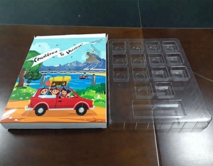 Boîte d'emballage <span class=keywords><strong>de</strong></span> <span class=keywords><strong>calendrier</strong></span> <span class=keywords><strong>de</strong></span> <span class=keywords><strong>l</strong></span>'<span class=keywords><strong>avent</strong></span> <span class=keywords><strong>de</strong></span> Noë<span class=keywords><strong>l</strong></span> personnalisée avec plateau en plastique thermoformé à <span class=keywords><strong>l</strong></span>'intérieur pour le chocolat - Product Image 2