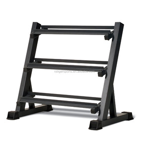 Top sale two or three tire hex dumbbell rack