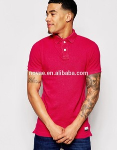 Un Color de piqué de algodón de <span class=keywords><strong>manga</strong></span> <span class=keywords><strong>corta</strong></span> para <span class=keywords><strong>hombre</strong></span> Slim Fit camisa de Polo - Product Image 5