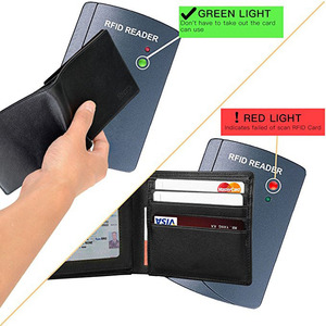 Mens Cartera de cuero ztotop Delgado bifold RFID bloqueo cartera con 2 ID window Card <span class=keywords><strong>Walet</strong></span> Billetero - Product Image 2