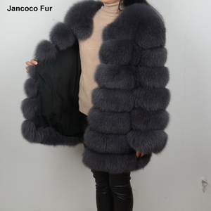 <span class=keywords><strong>Manteau</strong></span> de fourrure véritable de renard, épais et <span class=keywords><strong>chaud</strong></span>, veste d'hiver pour femmes à 7 rangées, mode féminine vêtements d'extérieur, nouvelle collection - Product Image 3