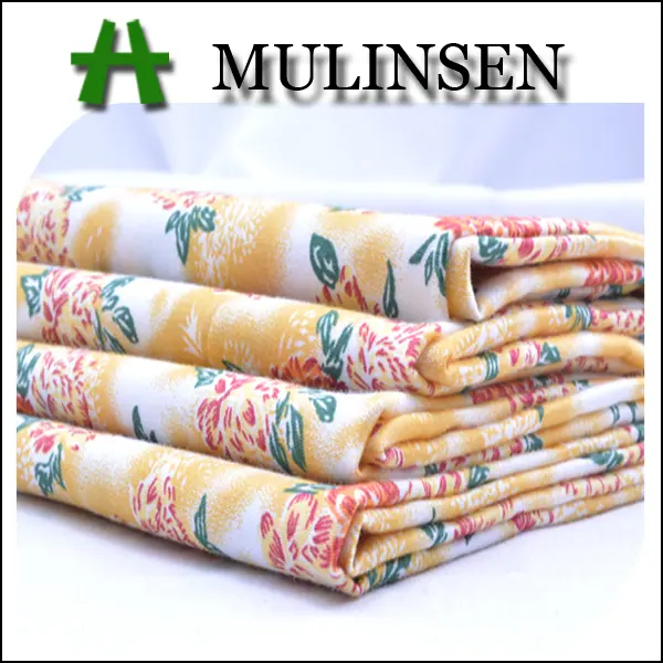 Mulinsen Textile vente chaude de haute qualité plaine tissé Stretch 60 S satin imprimé indien coton tissu en ligne pour vêtement