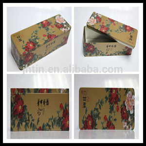 El pago de asia china alibaba té caja/gran caja de la lata/decorativas de navidad de regalo cajas - Product Image 1