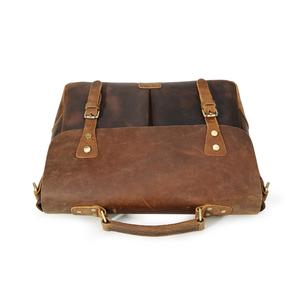 Tiding-Bolso de piel de vaca Crazy Horse para hombre, maletín de <span class=keywords><strong>cuero</strong></span> de grano completo - Product Image 3