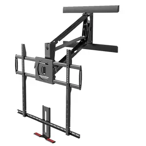 Новинка, большой размер, газовая пружина, Интерактивная Выдвижная каминная полка, настенное крепление для телевизора 63-100 дюймов