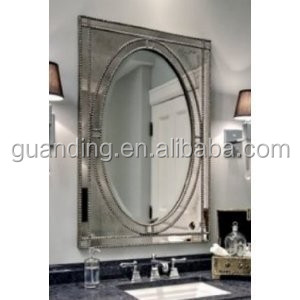 Extra Large VENETIAN <strong>Rectangle</strong> <strong>Wall</strong> <strong>Mirror</strong> Beaded Vanity Mantle Framed <strong>Wall</strong> <strong>Mirror</strong> - Product Image 2