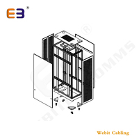 Solution de Center de données de haute qualité, support d'ordinateur, armoire réseau 42U, pour serveur