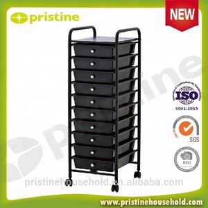 MIT Taiwan Modern Metal <b>Storage</b> <b>Trolley</b> Drawer Cabinet Household Furniture for Bedroom <b>Kitchen</b> Home Office & Hotel Use - Product Image 3