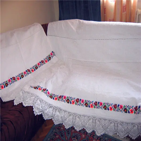 Hand Embroidered Bed Sheet