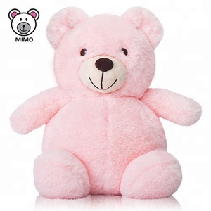 Oso <span class=keywords><strong>de</strong></span> Peluche Gordito y Regordete, Color Rosa, MOQ Bajo, Logotipo Personalizado, Lindo y Suave Juguete <span class=keywords><strong>de</strong></span> Peluche para Niños, Color Rosa - Product Image 1