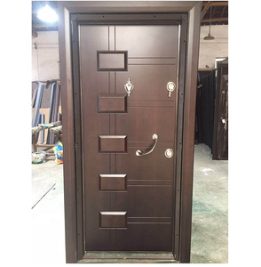 Top Vente Blindé En Acier Porte En Bois Meilleur Porte de Sécurité En Bois Pour Résidentiel - Product Image 2
