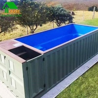 Piscine extérieure en acier, à bas prix, structure en acier, expédition, conteneur de piscine