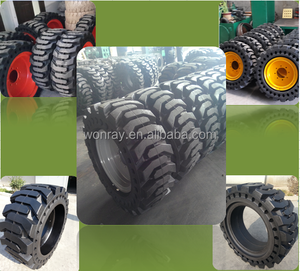 12X16.5 Pneu, bouw Schranklader Massieve Banden 10-16.5 12-16.5 Met 8 Gaten Split Velg Wiel - Product Image 2