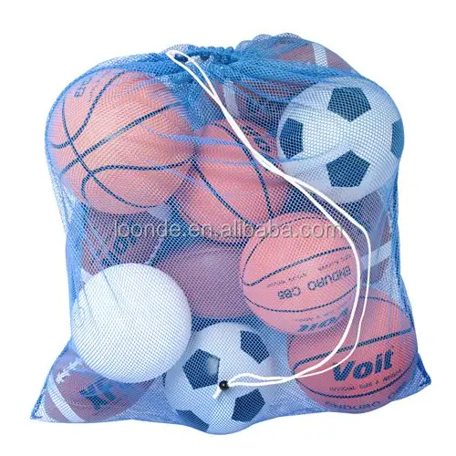 Borsa giocattolo da spiaggia con rete da calcio di alta qualità o sacco da palestra in rete