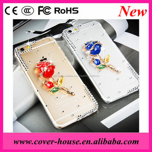 vendita calda caso pc duro coperchio trasparente diamante bling bling caso per <span class=keywords><strong>iphone</strong></span> 6s <span class=keywords><strong>rosa</strong></span> - Product Image 1