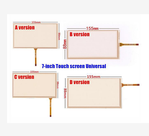 For HSD062IDW1 A00 TM062RDH03 Panel Glass 4 Wire Resistive Touch Screen 155mm*88mm Digitizer 6.2"