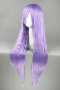 Peluca de Anime de Alta Calidad de 80 cm de Largo, Lisa, Morada Claro, de Saint Seiya Athena, para Cosplay, Sintética, Resistente al Calor - Product Image 4