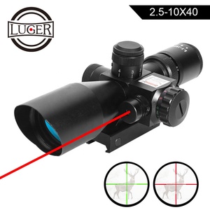 LUGER 2.5-10X40 레드 그린 도트 크로스 레이저 사냥 범위와 조명 광학 대처 - Product Image 2