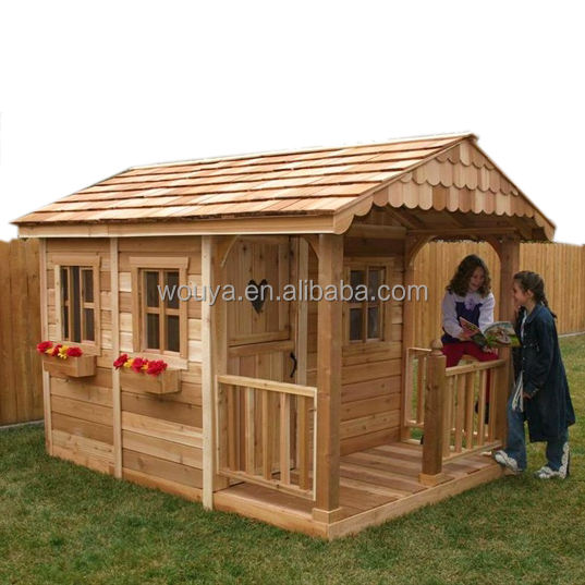 Best Selling Wooden Playhouse High Quality Kids Outdoor Fun Space