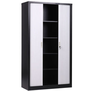 2 טמבור דלת ריהוט רולר תריס ב ארון מיני קטן לבן אור אפור קובץ ארון רולר תריס דלת ארון תיוק - Product Image 6