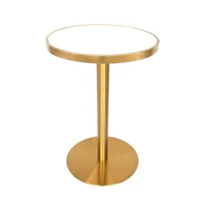 Dongguan Möbel Top Verkauf Esszimmer Marmor Italien Design Esstisch platten mit Edelstahl Gold Metall Tischbeine