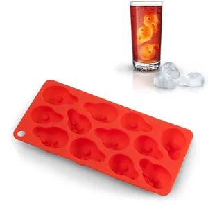 Halloween Silicone Ice Cube Trays Scream Face Terrifying Mold Halloween Gifts