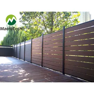 Composite Fence Easy Installation Wood Plastic Composite Fence
