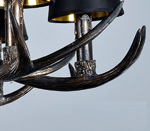 American Vintage Style Résine Antler Lustre 6 Lumières Corne <span class=keywords><strong>De</strong></span> <span class=keywords><strong>Cerf</strong></span> Pendentif Lumières - Product Image 5