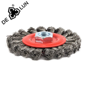 Spazzola a Filo Intrecciato in <span class=keywords><strong>Acciaio</strong></span> <span class=keywords><strong>Inox</strong></span> di Grado Industriale da 5 Pollici per Pulizia di Alta Qualità - Product Image 4