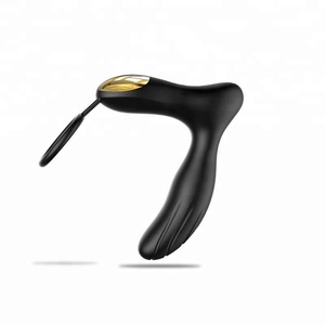 10 frecuencia bloqueo esperma anillo eyaculación vibrador teledirigido del sexo del enchufe del extremo - Product Image 5