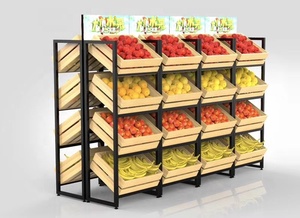Good Quality Supermarket <strong>Vegetable</strong> Rack Fruit Display <strong>Stand</strong> - Product Image 4