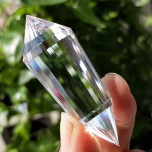 Tinh Thể Thạch Anh Trong Suốt Tự Nhiên Cắt Đôi Chấm Dứt Wands Vogel Điểm Chữa Bệnh - Product Image 2