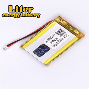 Plug 1.5-2 P 3.7 V 603448 1200 mah lipo battery Rechargeable solar li ion polymer lithium battery with PCM - Product Image 3