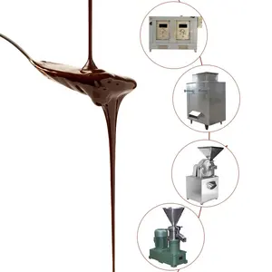 Electric Cacao Beans Making Colloid Equipment Peanut Butter Mill Grinder Processing Liquid Cocoa Bean Grinding Machine