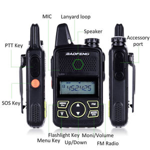 Talkie-walkie <span class=keywords><strong>BaoFeng</strong></span> <span class=keywords><strong>BF</strong></span> <span class=keywords><strong>T1</strong></span> Mini ultra fin 400-470 MHz, talkie-walkie civil pour hôtel <span class=keywords><strong>BaoFeng</strong></span>, radio bidirectionnelle <span class=keywords><strong>BaoFeng</strong></span> - Product Image 2