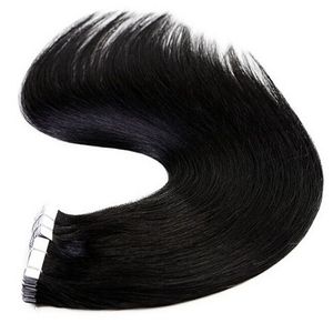 Cinta extensiones de cabello humano premium europeo ruso trama del pelo dibujado Doble - Product Image 4