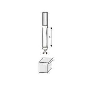 <span class=keywords><strong>Extra</strong></span> long Straight Flush Bit Version Router Cutter avec Roulement / bit droite avec palier - Product Image 1