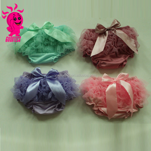 Mới Đến Bông Dễ Thương Cho Bé Voan Ruffle Bloomer Với Bowknot, 100% Cotton Tã Cho Bé Tã Cho Trẻ Sơ Sinh & Trẻ Mới Biết Đi - Product Image 4