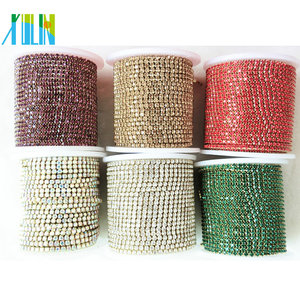 Adornos de cadena de diamantes de imitación, joyería de estrás, cadena de copa - Product Image 3