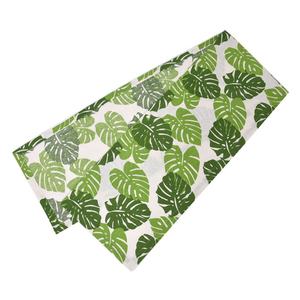 רצי שולחן כותנה nordic פוליאסטר שולחן/מפות הביתה או מסיבה עלים ירוקים בד מודפס ראנר לשולחן אוכל - Product Image 3