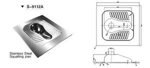 Produsen Wajan Jongkok Stainless Steel Toilet Kualitas Tinggi