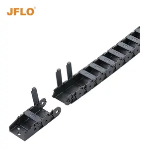 Plastic Cable Chain JFLO 18mm Close Type Interior Opening Plastic Cnc Cable Chain Wire Carrier