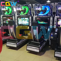 Simulateur de course de voitures CGW à monnayeur, jeu d'arcade Initial D 1.2+D Drift