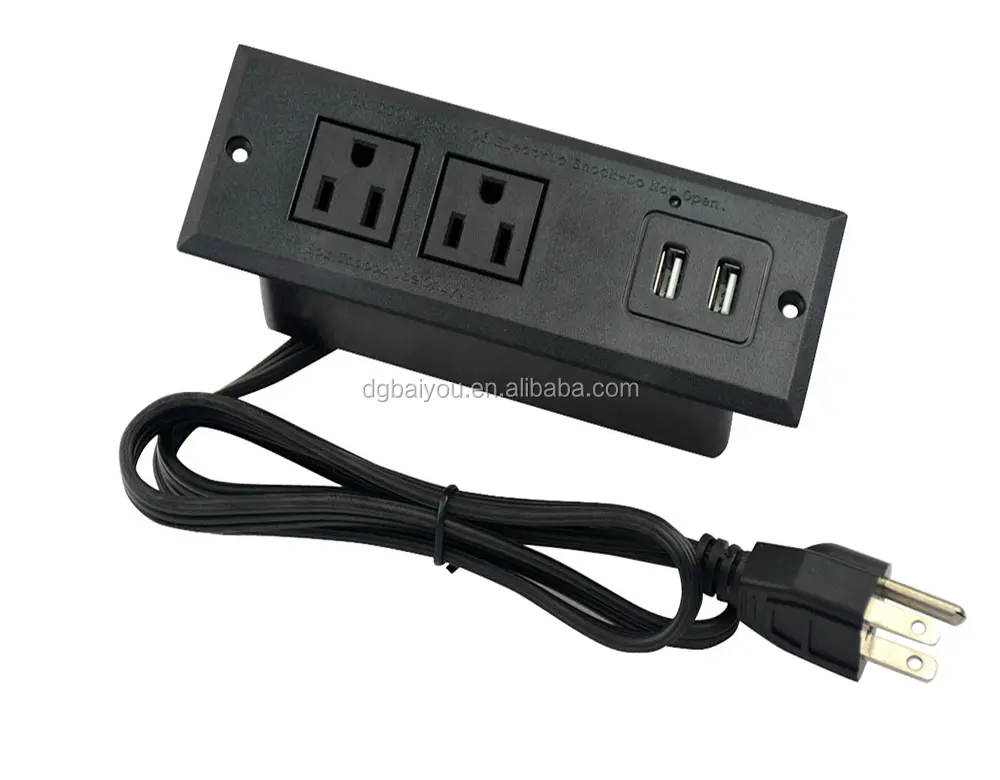 ריהוט שקע עם יציאת USB וחיווי LED