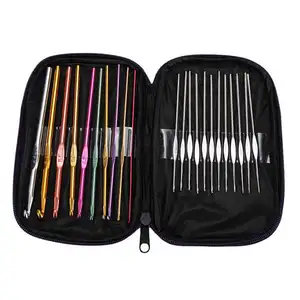 Charmkey iron crochet hooks knitting needles set for craft