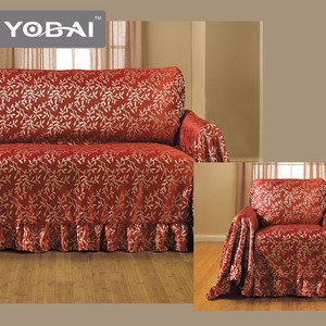 Plain Full <strong>Sofa</strong> Cover Elegant <strong>Slipcover</strong> for Comfort and Style - Product Image 2