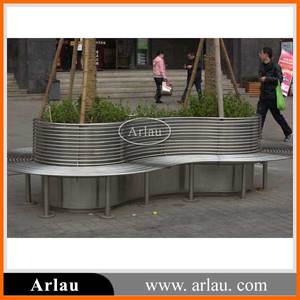 <span class=keywords><strong>Banc</strong></span> d'extérieur en acier inoxydable, 1 pièce, grand jardin moderne, en métal, à suspendre dans la <span class=keywords><strong>rue</strong></span>, autour de l'<span class=keywords><strong>arbre</strong></span> - Product Image 2